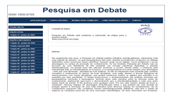 Desktop Screenshot of pesquisaemdebate.net